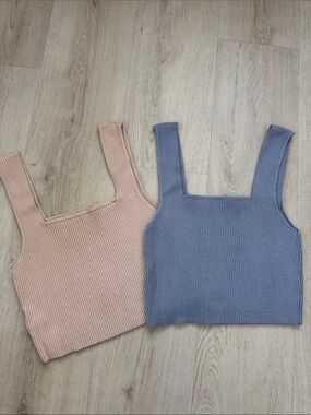 Knit crop top 2x